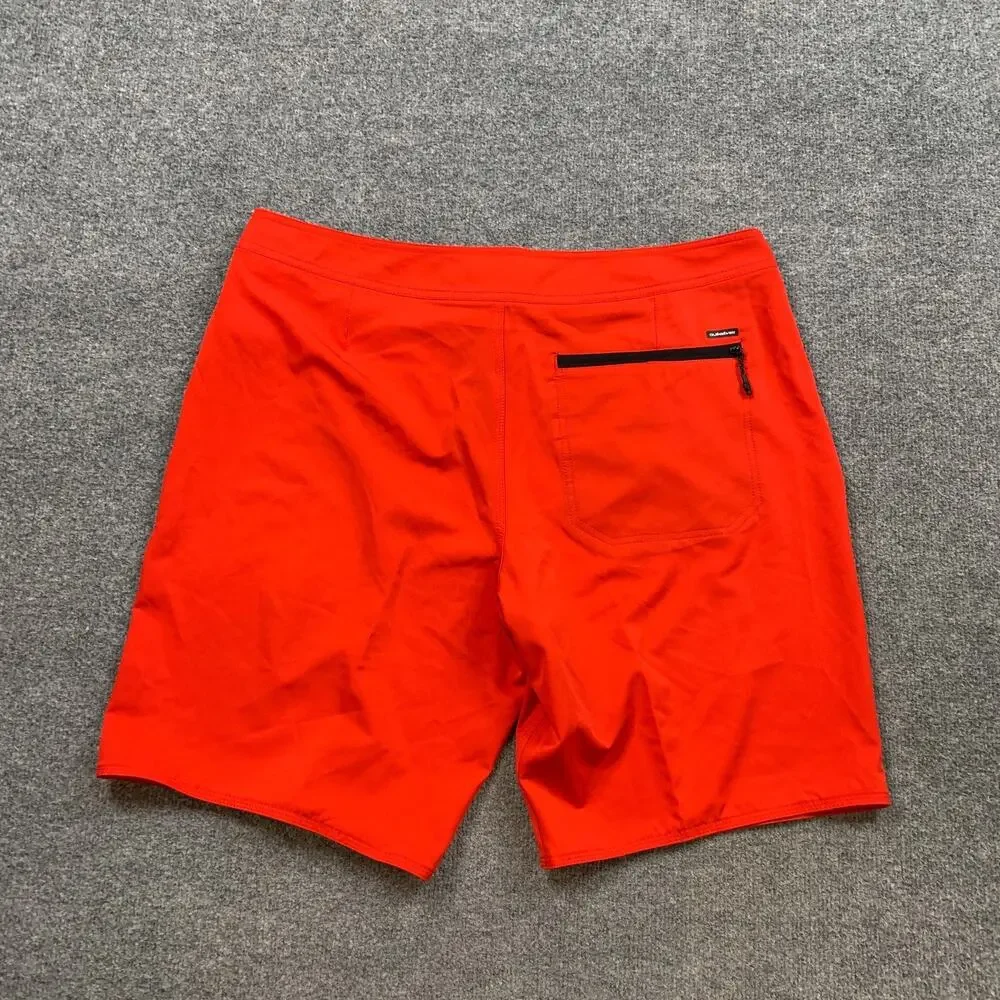 Quiksilver Board Shorts Mens 36 High Risk Red Surfsilk Kaimana Surf Surfing